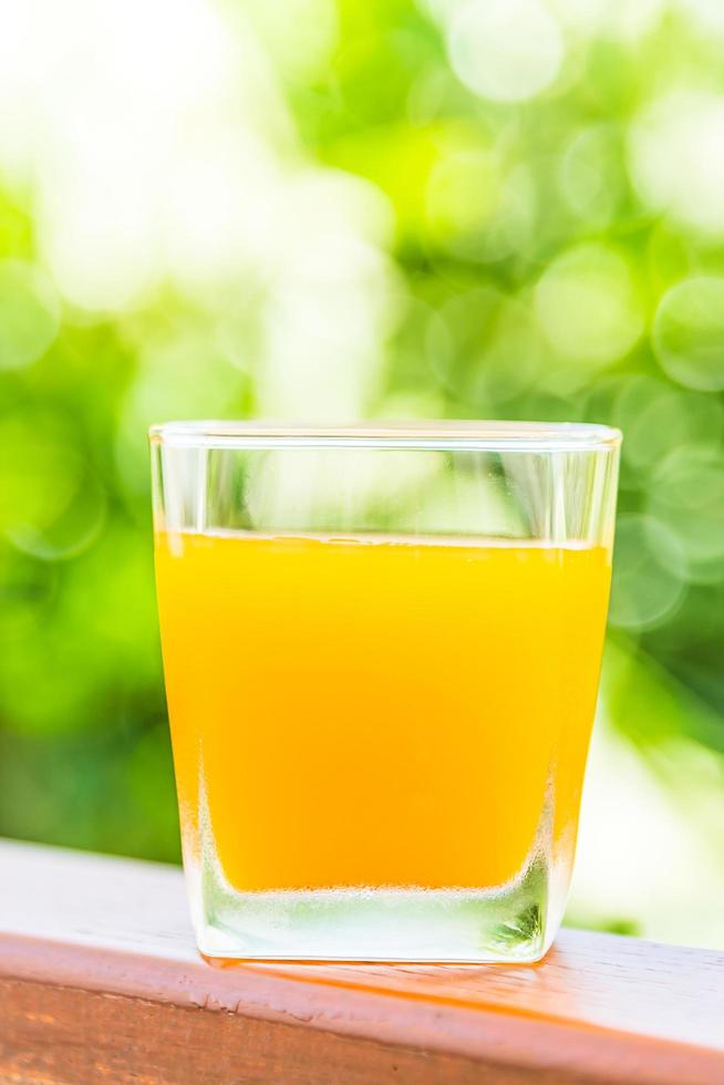 Orange juice glass photo