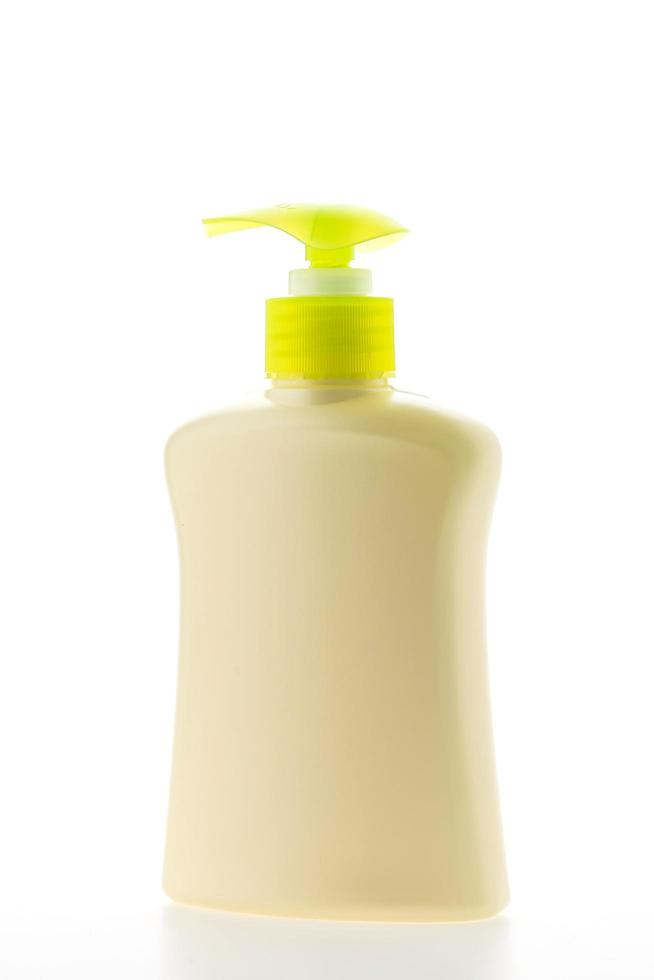Blank plastic soap bottle photo