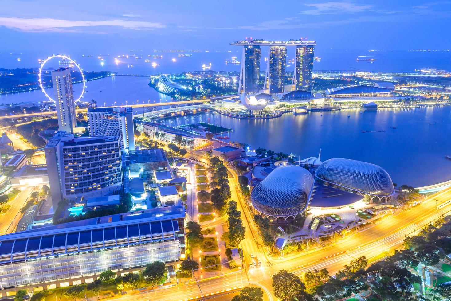 Singapore city skyline photo