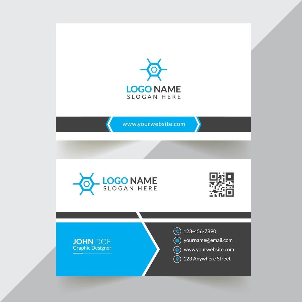 Creative And Corporate Business Card Design Template With Vector Format