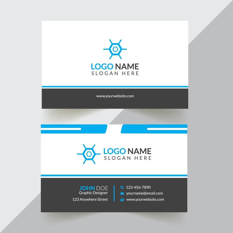 Creative And Corporate Business Card Design Template With Vector Format