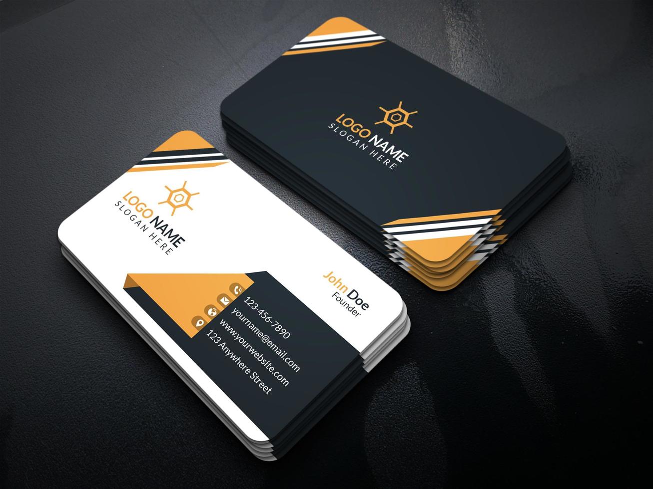 Corporate And Creative Business Card Design Template vector