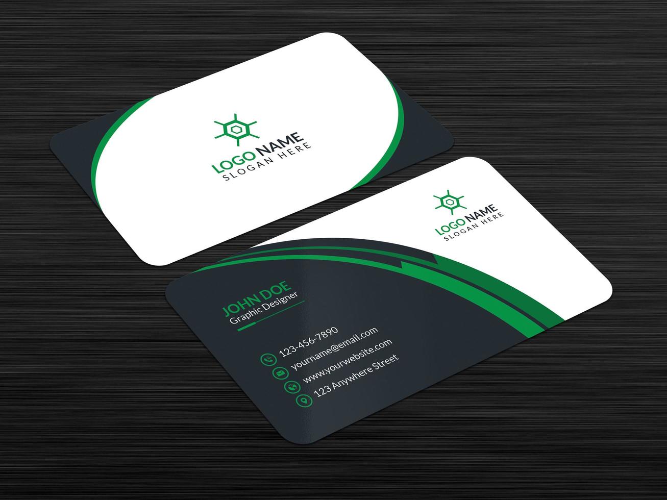 Corporate And Creative Business Card Design Template vector
