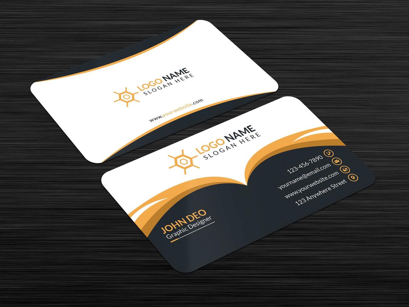 Corporate And Creative Business Card Design Template vector