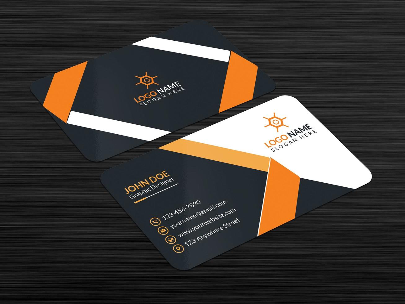Business Card Design Template vector