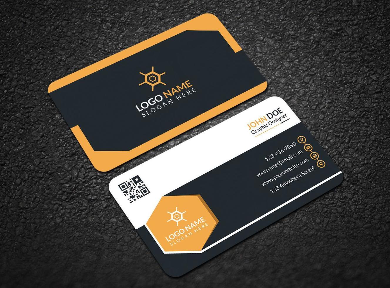 Business Card Design Template vector