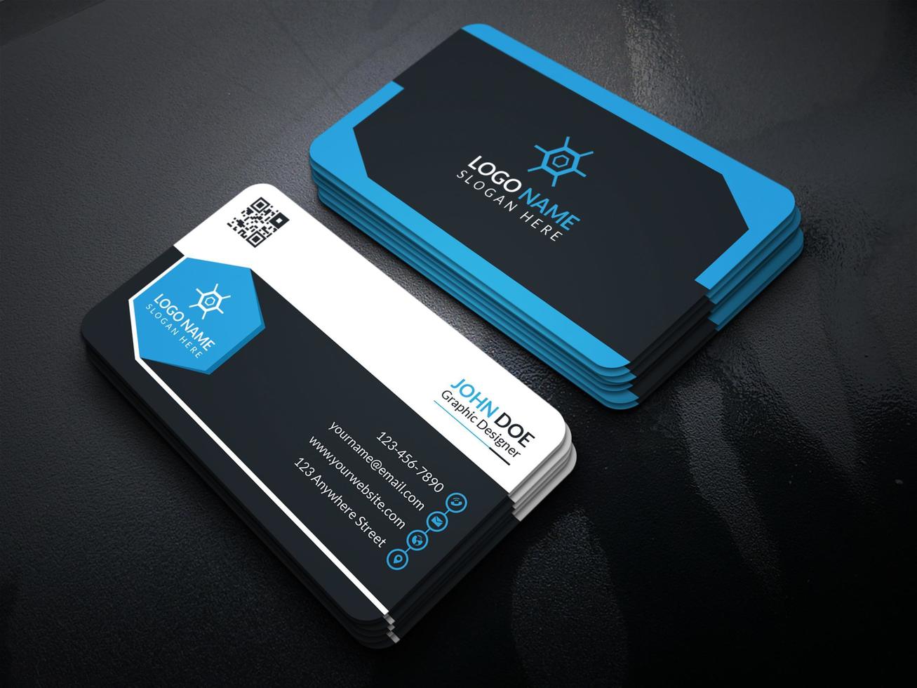Corporate And Creative Business Card Design Template vector