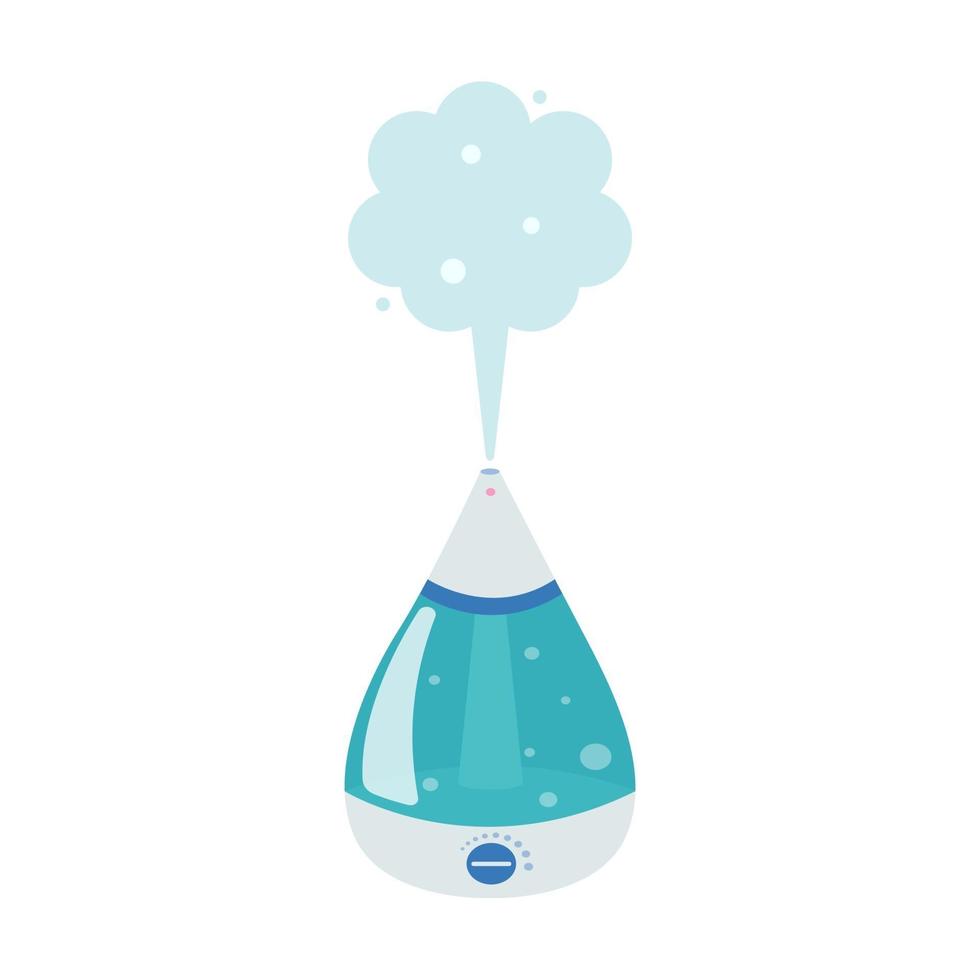 Humidifier, home or office equipment. Vector flat image in cartoon style on a white background