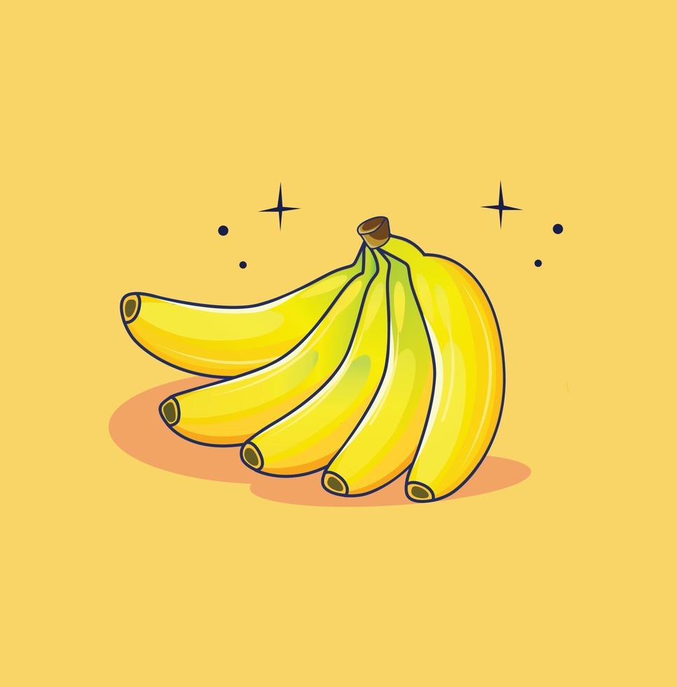 vector de diseño plano de plátano