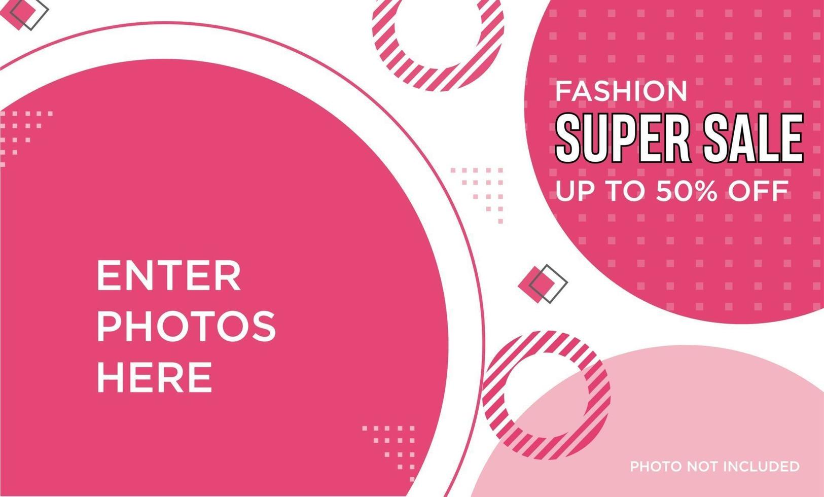 Abstract Memphis Background Sale Banner vector