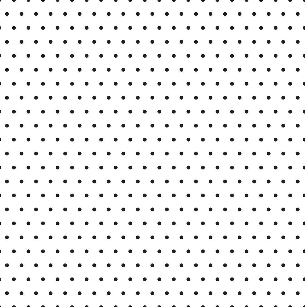 black and white polka dot pattern background vector illustrator