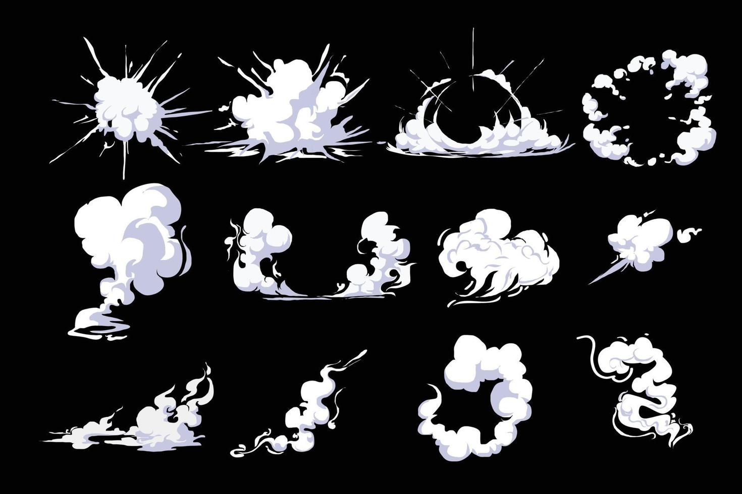 smoke cloud comic set - vector 2242669 Vector Art at Vecteezy