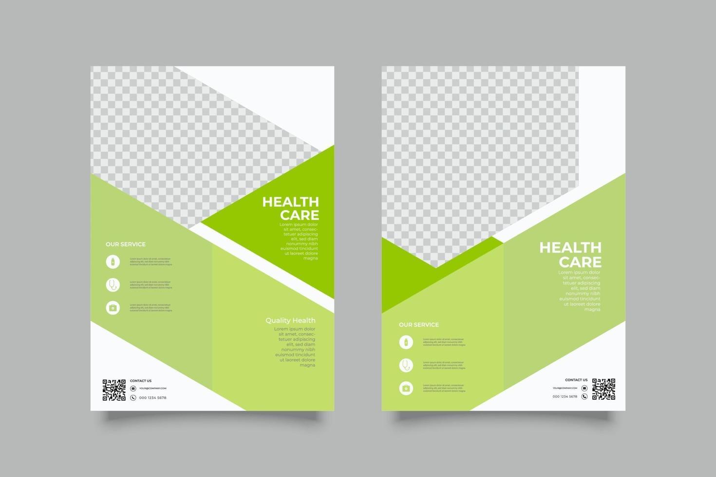 Webinar lime Flyer Template with Shapes vector