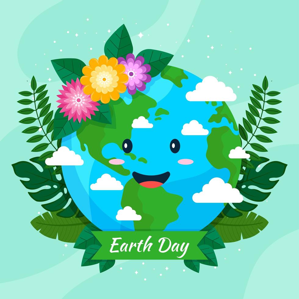 Happy Earth Day Design vector