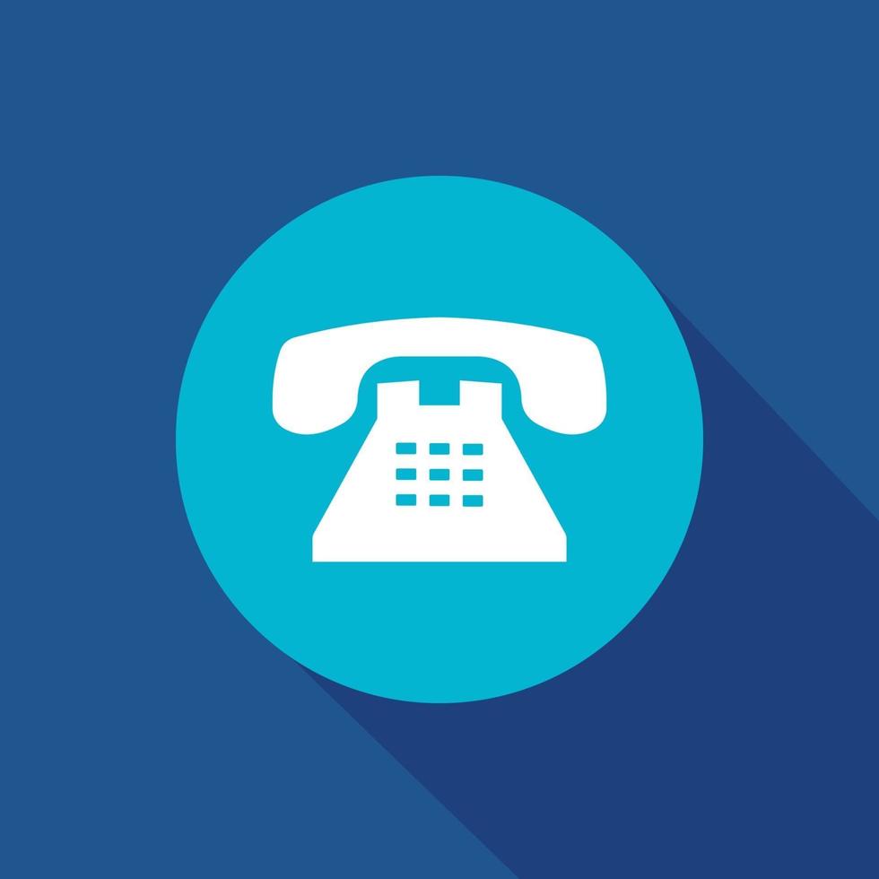 office telephone vector icon. business, phone, communication, call symbol isolated.