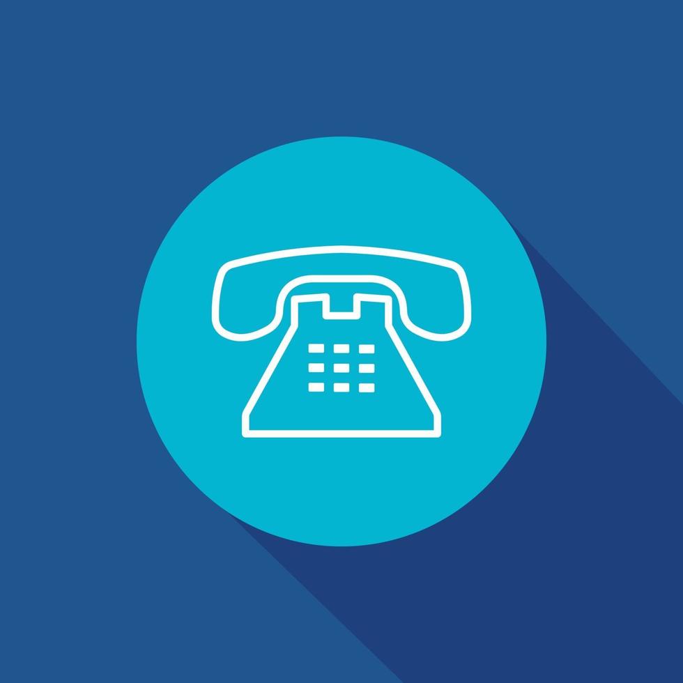 office telephone vector icon. business, phone, communication, call symbol isolated.