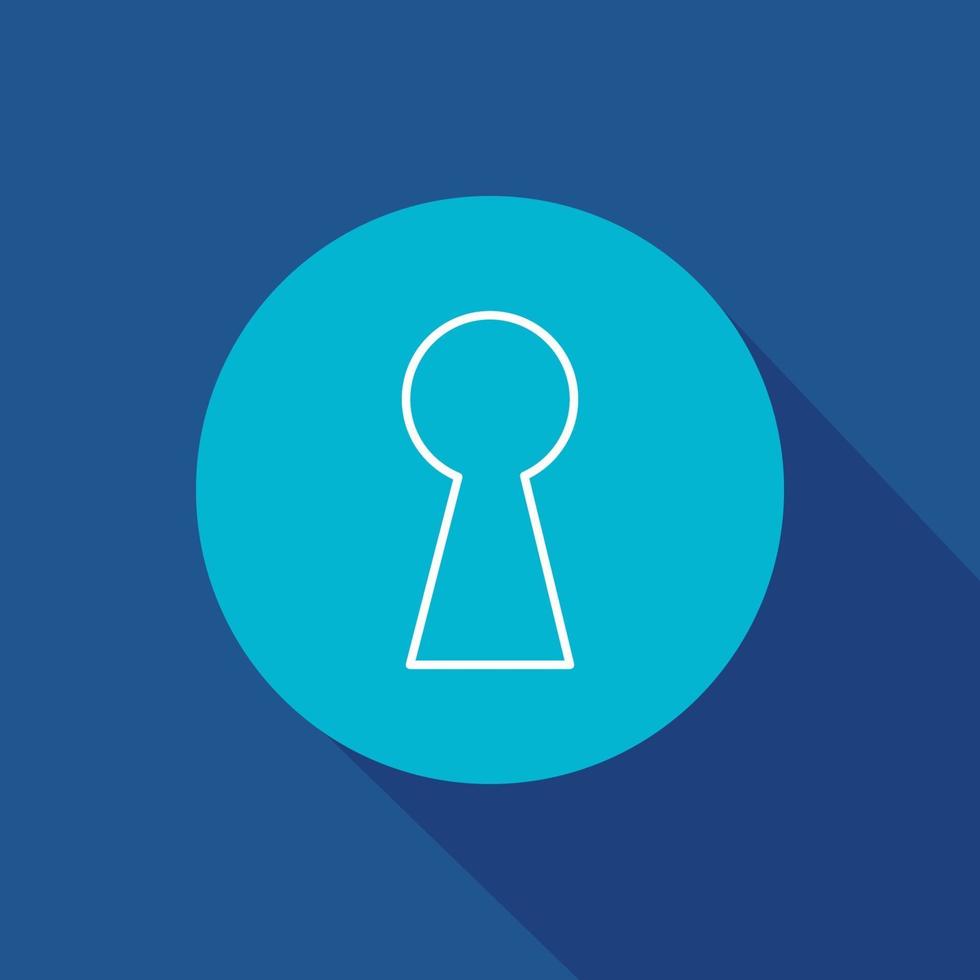 keyhole vector icon symbol for website and mobile app