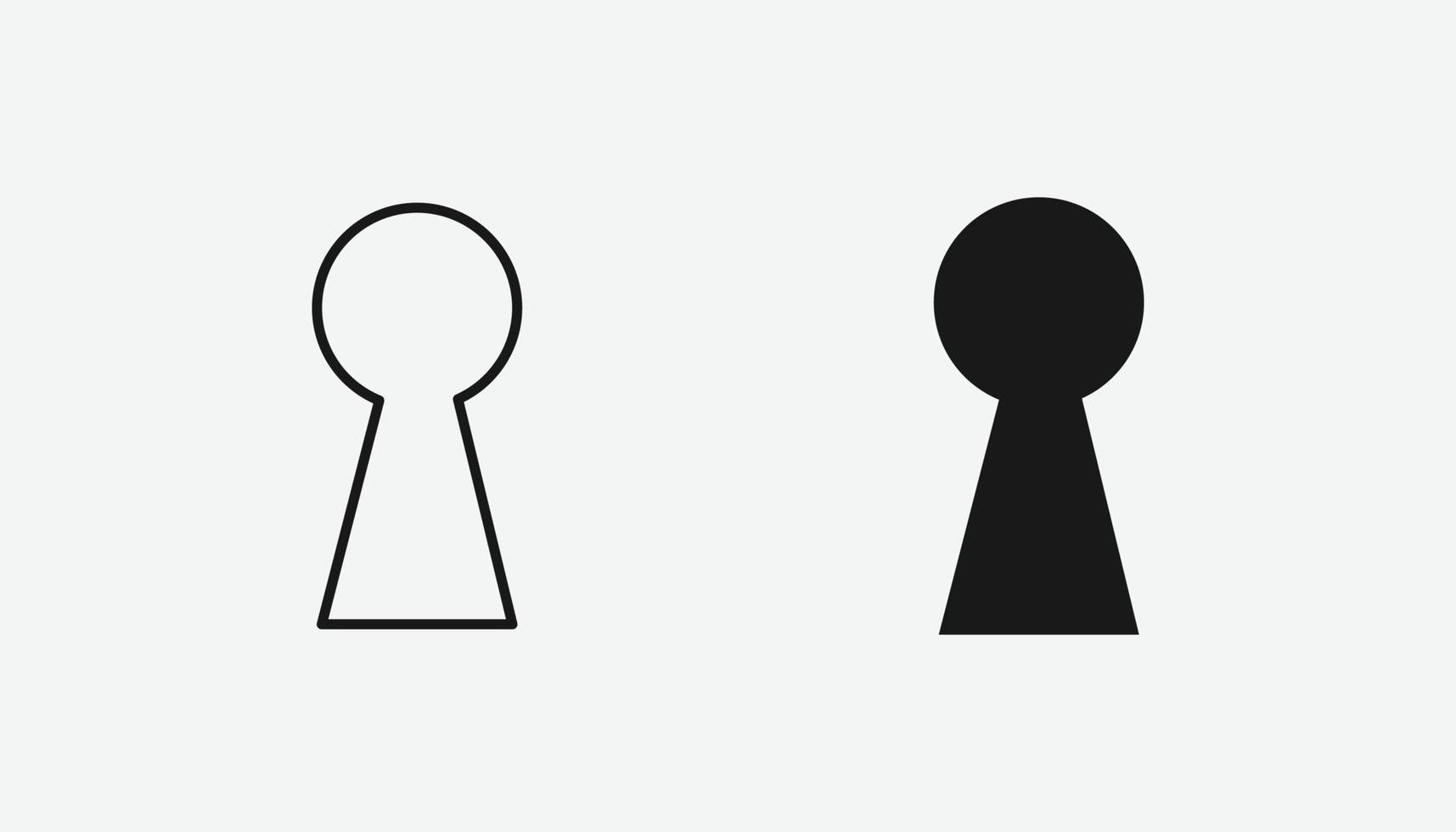 keyhole vector icon symbol for website and mobile app