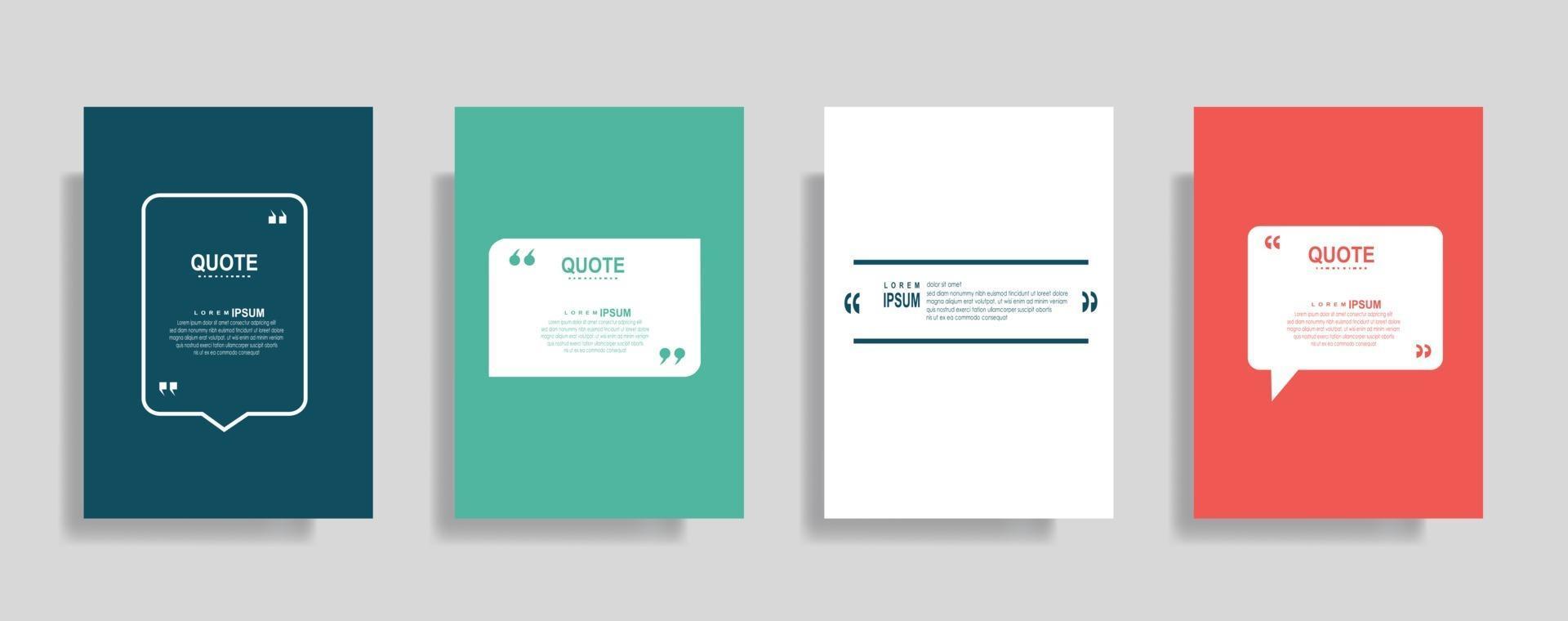 Quotes frame blank templates set, Text in brackets Quotes frame blank templates set, Text in brackets