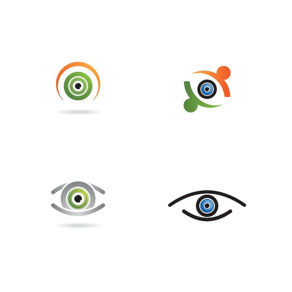 conjunto de iconos de logo de ojo vector