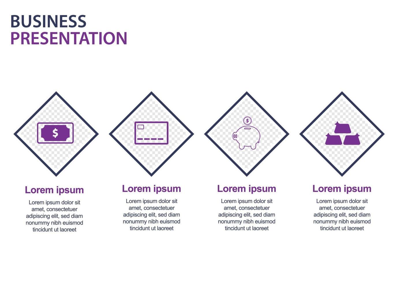 business presentation design template. perfect for brochures, marketing promotion, infographics etc vector