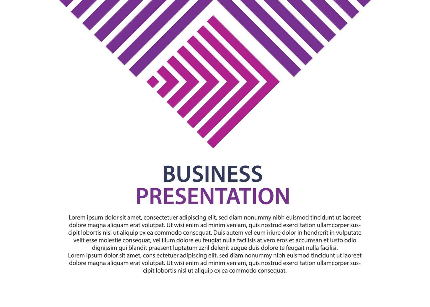 plantilla de diseño de presentación de negocios. perfecto para folletos, promoción de marketing, infografías, etc. vector