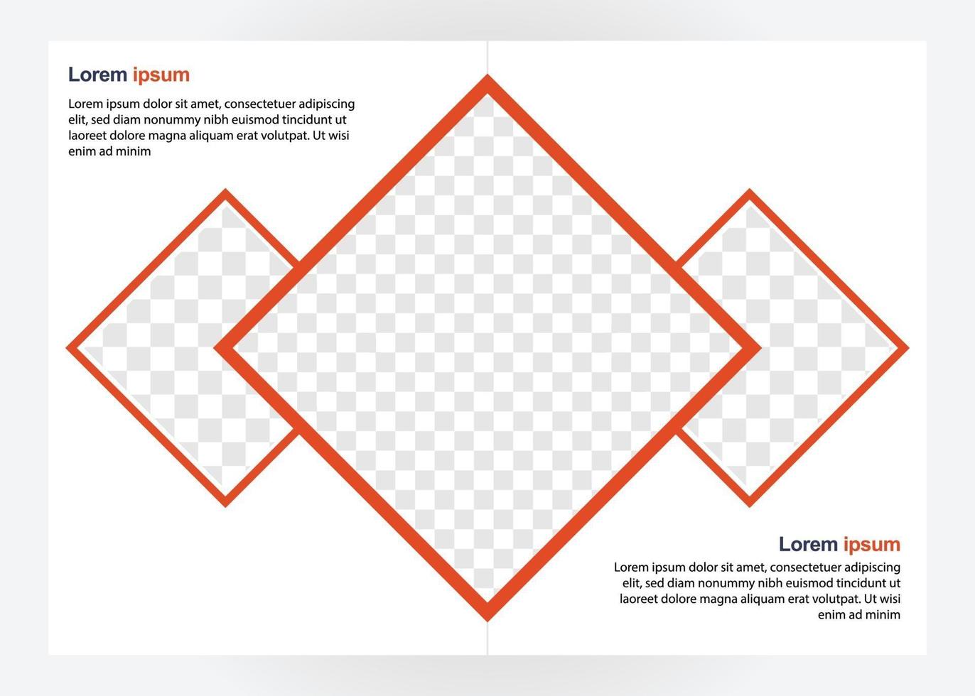business brochure design template. perfect for brochures, marketing promotion, presentation etc vector