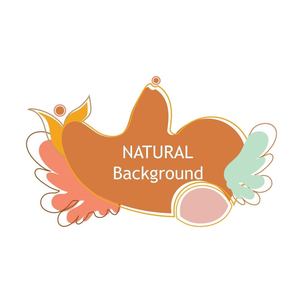 decorative natural illustration. Perfect for design projects, background, social media post , banner vector