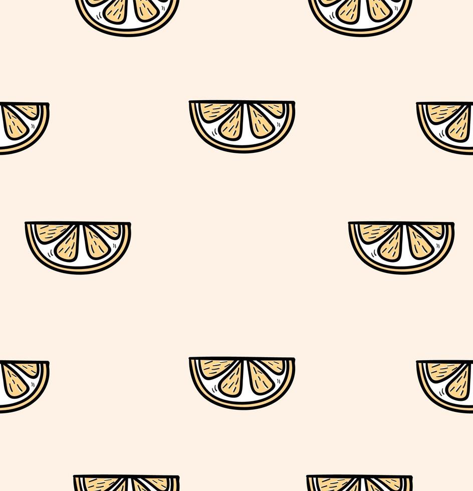 Slice of a orange seamless pattern vector