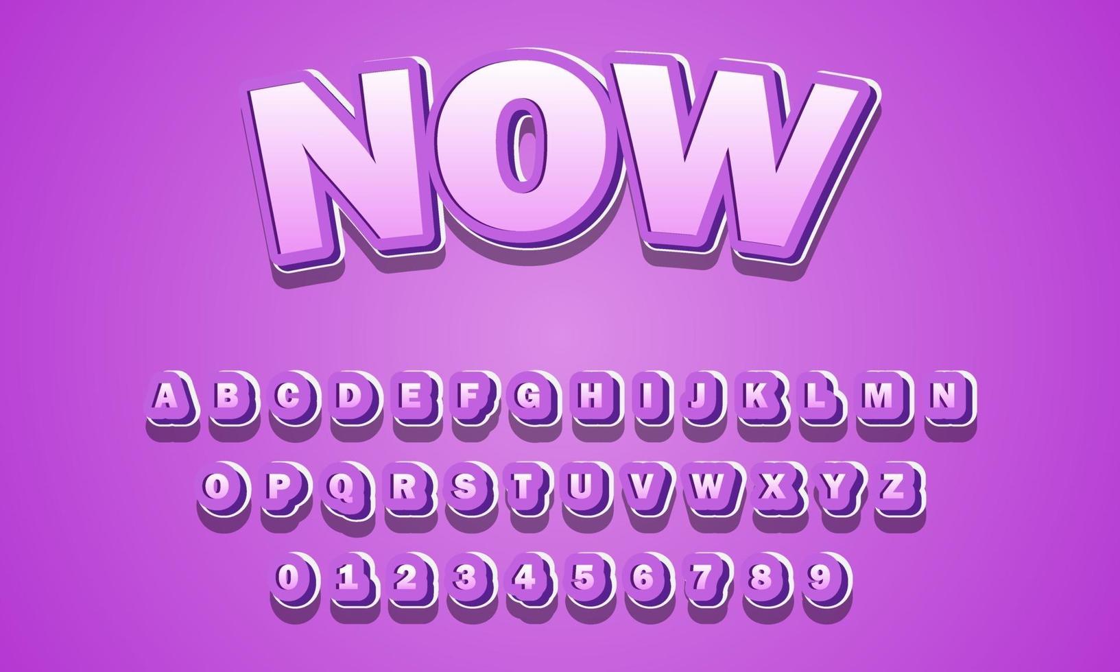 now font alphabet vector