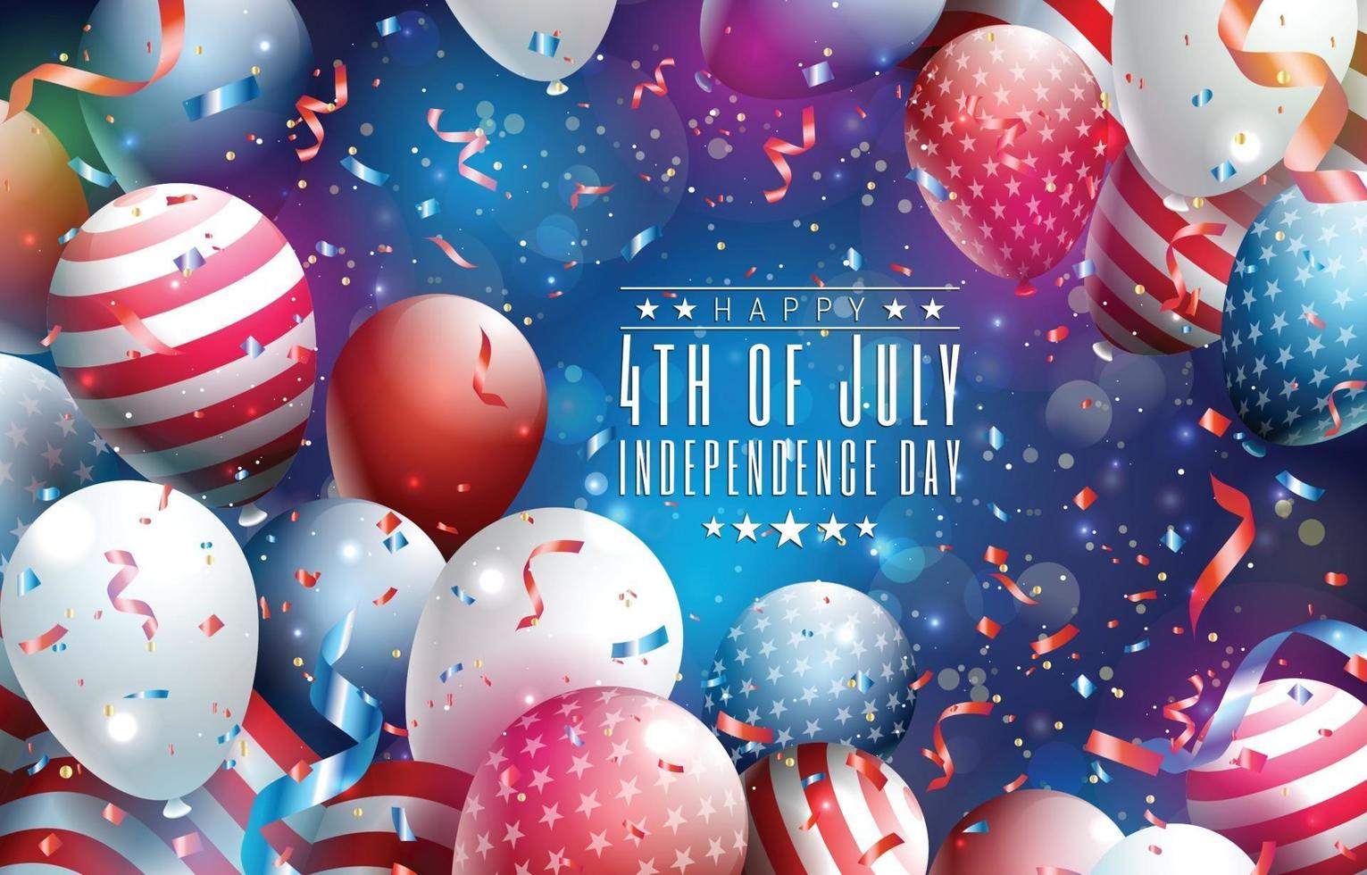 Happy 4th of July Independence Day Background vector