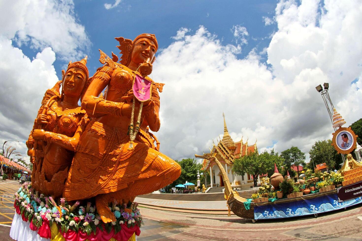 Ubon Ratchathani, Thailand 2014- Candle wax Festival photo