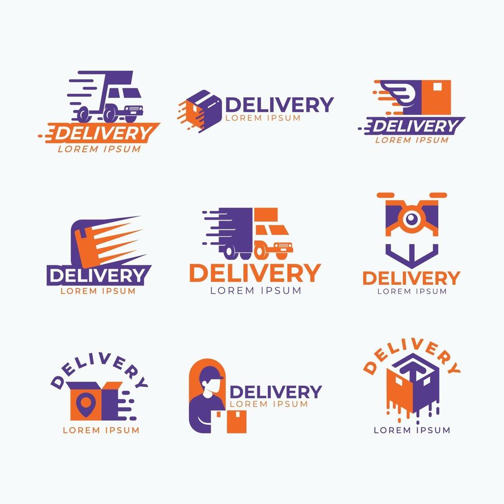 Set of Delivery Express Logo vector