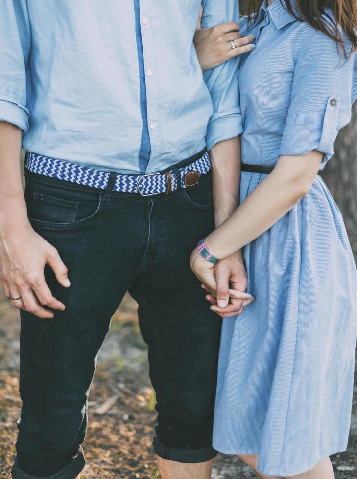 Couple in denim photo