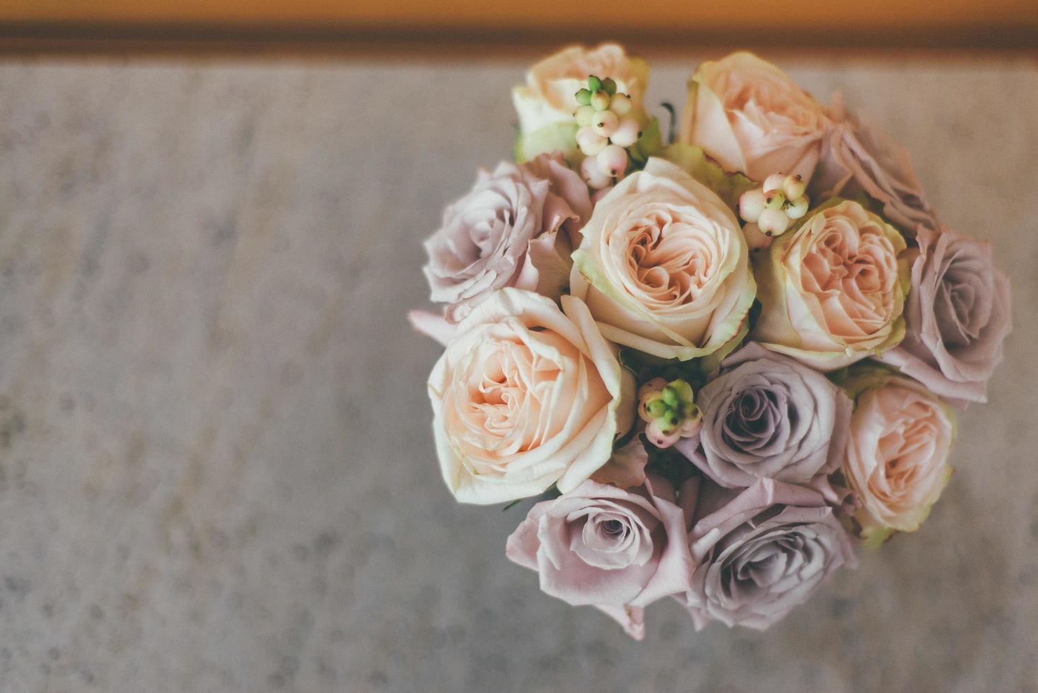 Top view of a bouquet photo