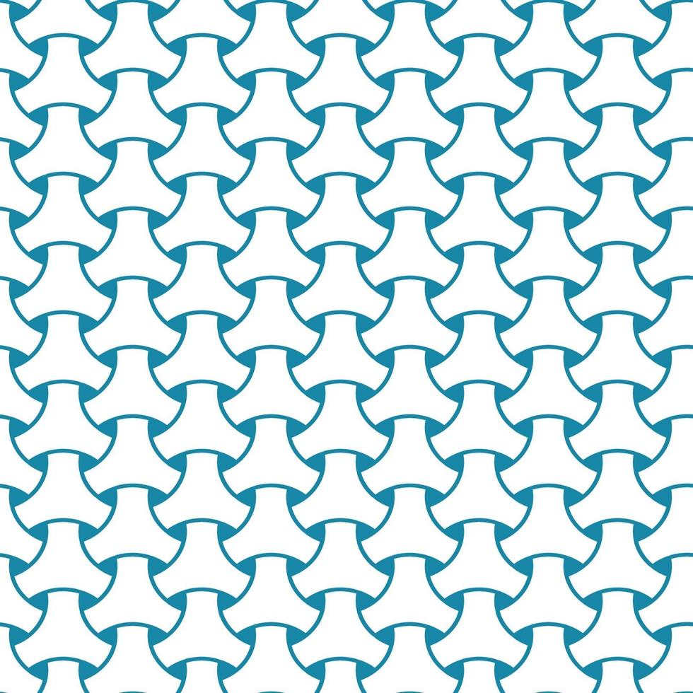 Abstract monochrome triangle geometric seamless pattern. Vector background is blue in color. Link Japanese Pattern.