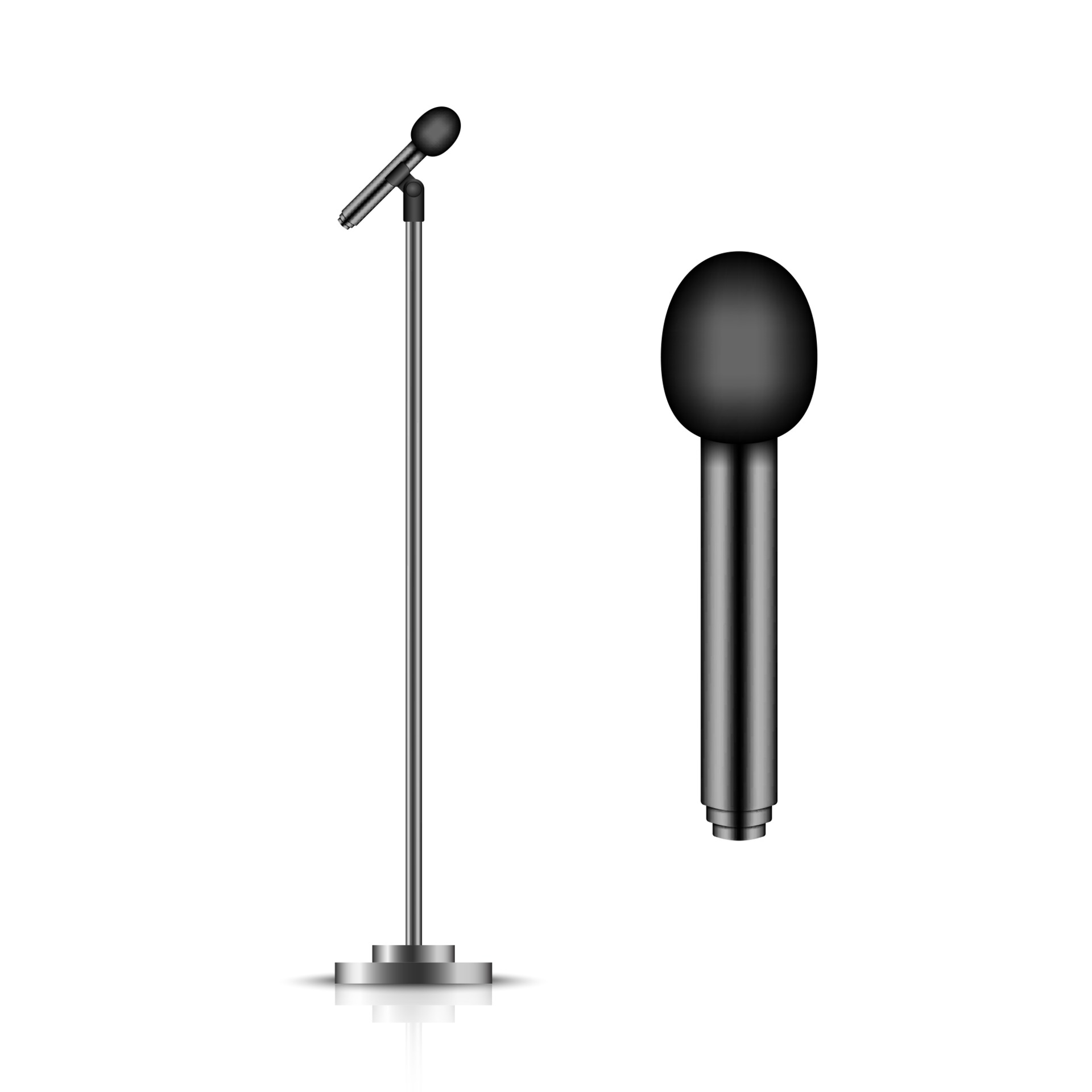 Stand Up Microphone Clipart