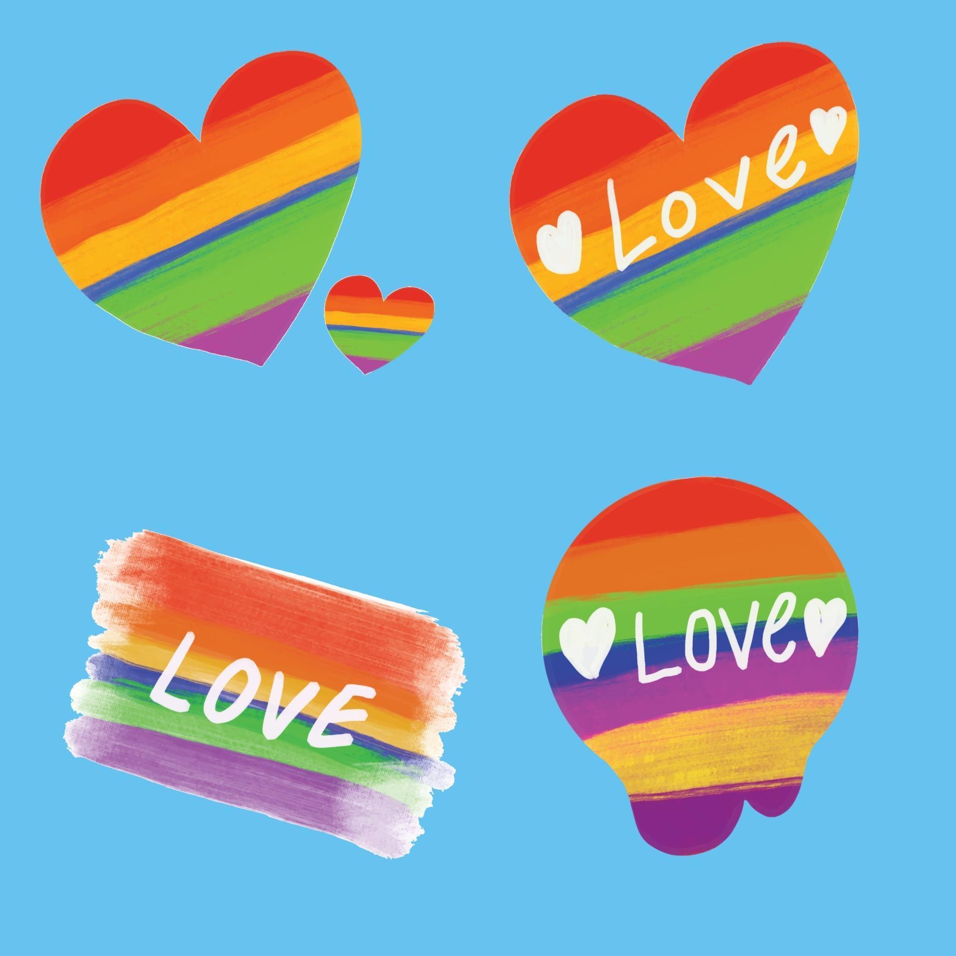 Download The love rainbow set for lgbt or sexuality content 2245740 ...