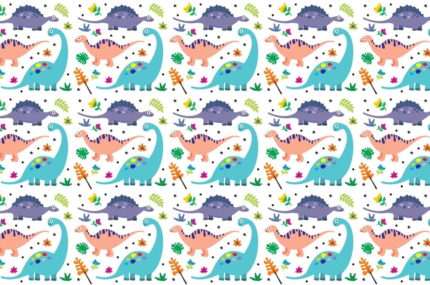 Cartoon cute dinosaurs vector. Eps 10 vector