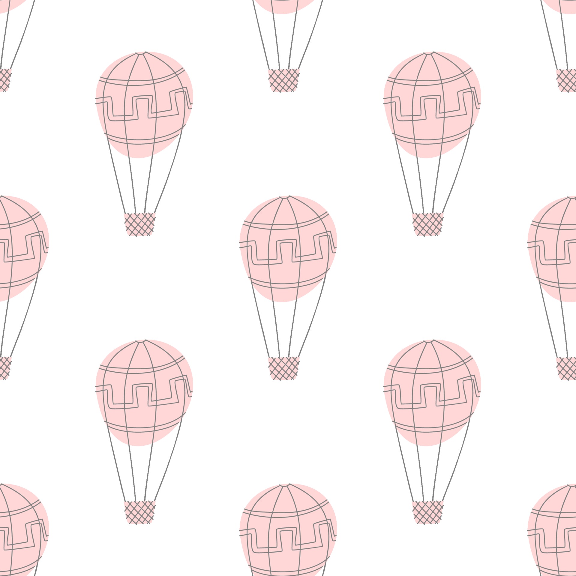 zingen fabriek Geboorteplaats Vector scandinavian baby Seamless pattern of colorful air balloons isolated  on white background. Simple kids illustration texture for nordic wallpaper,  fills, web page background 2245993 Vector Art at Vecteezy