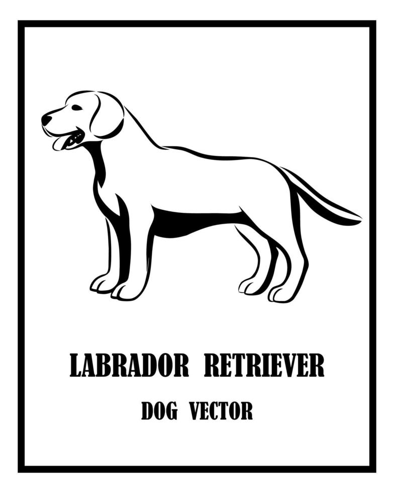 Labrador Retriever dog vector eps 10