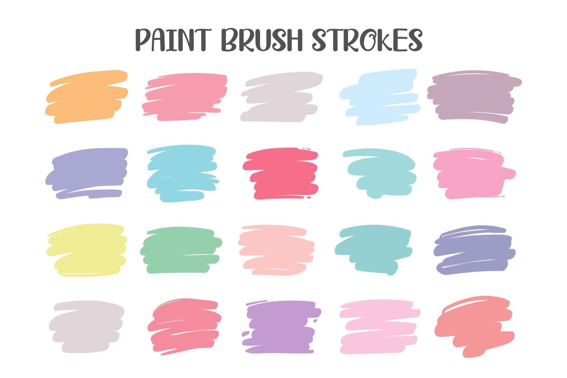 A colored brush that is painted as a text box. Isolated on white