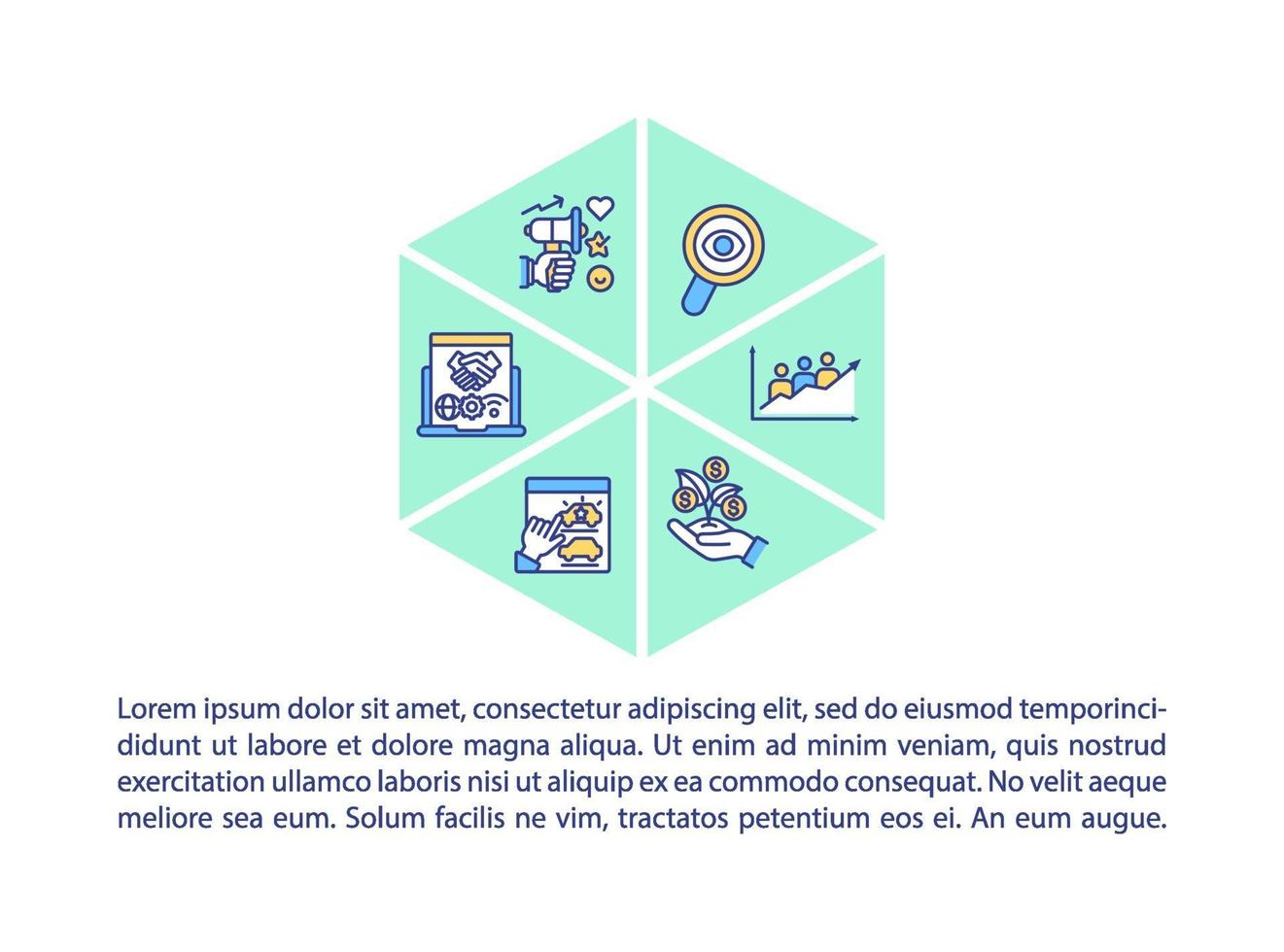Online marketing concept line icons with text vector
