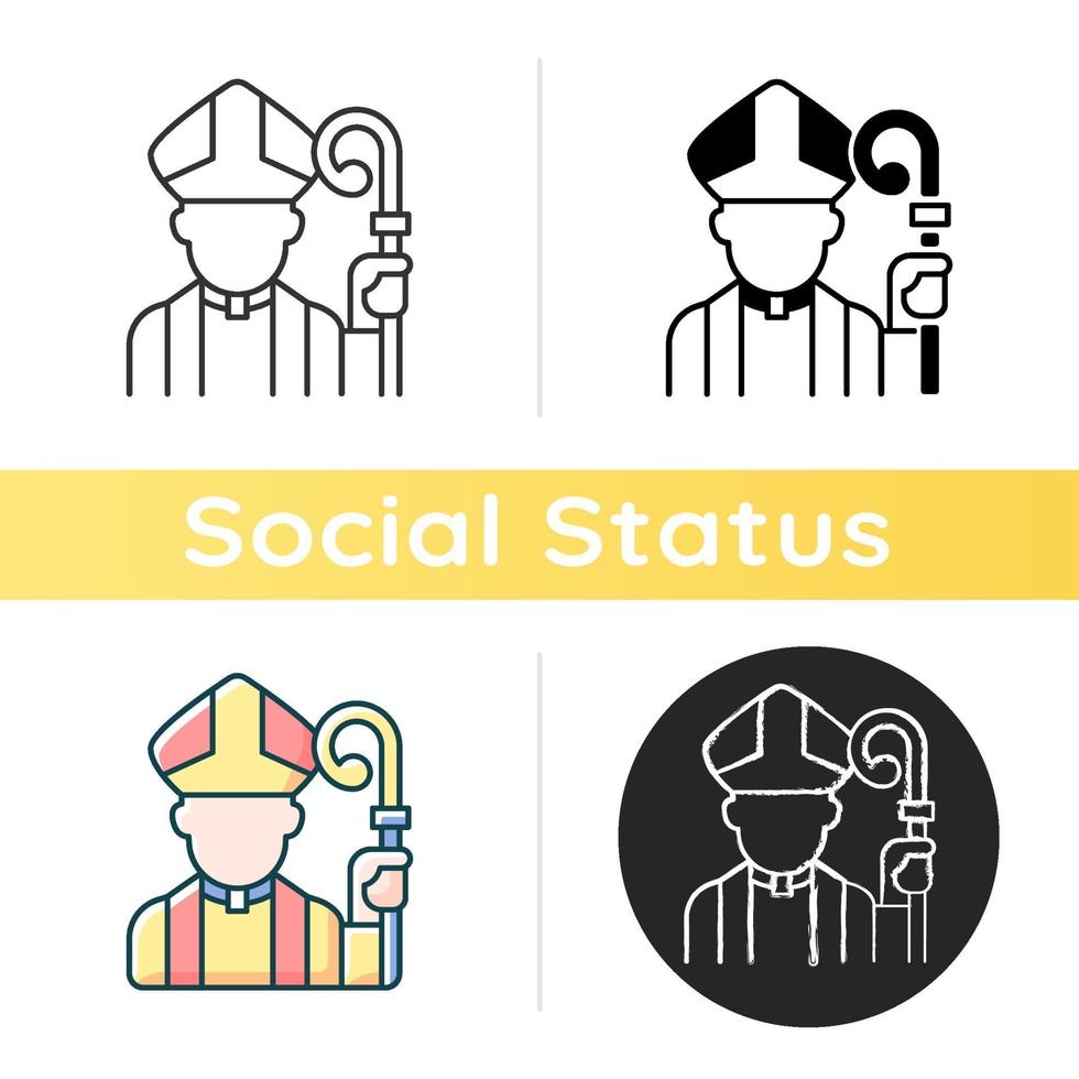 Clergy vector icon