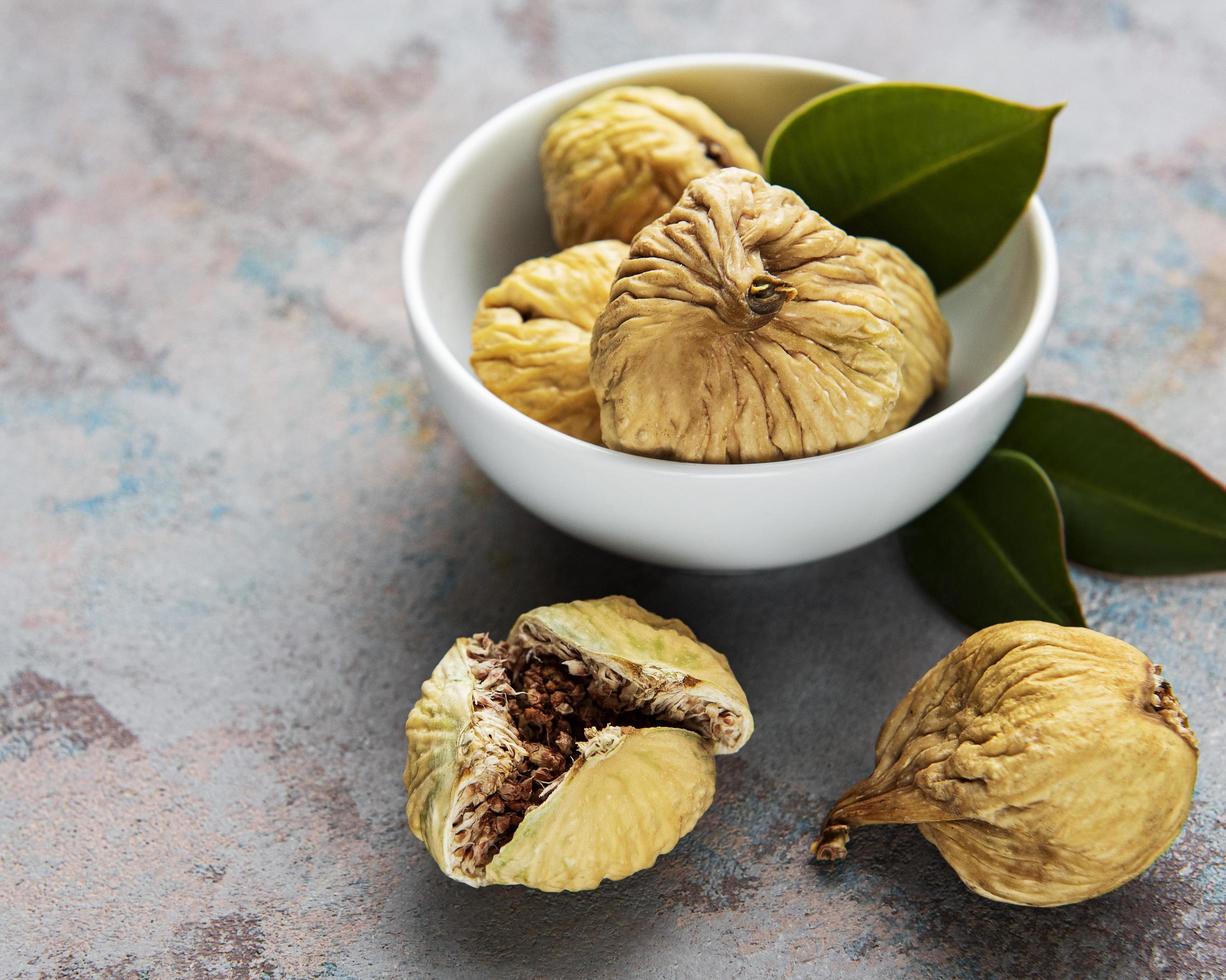 Tasty dried figs photo