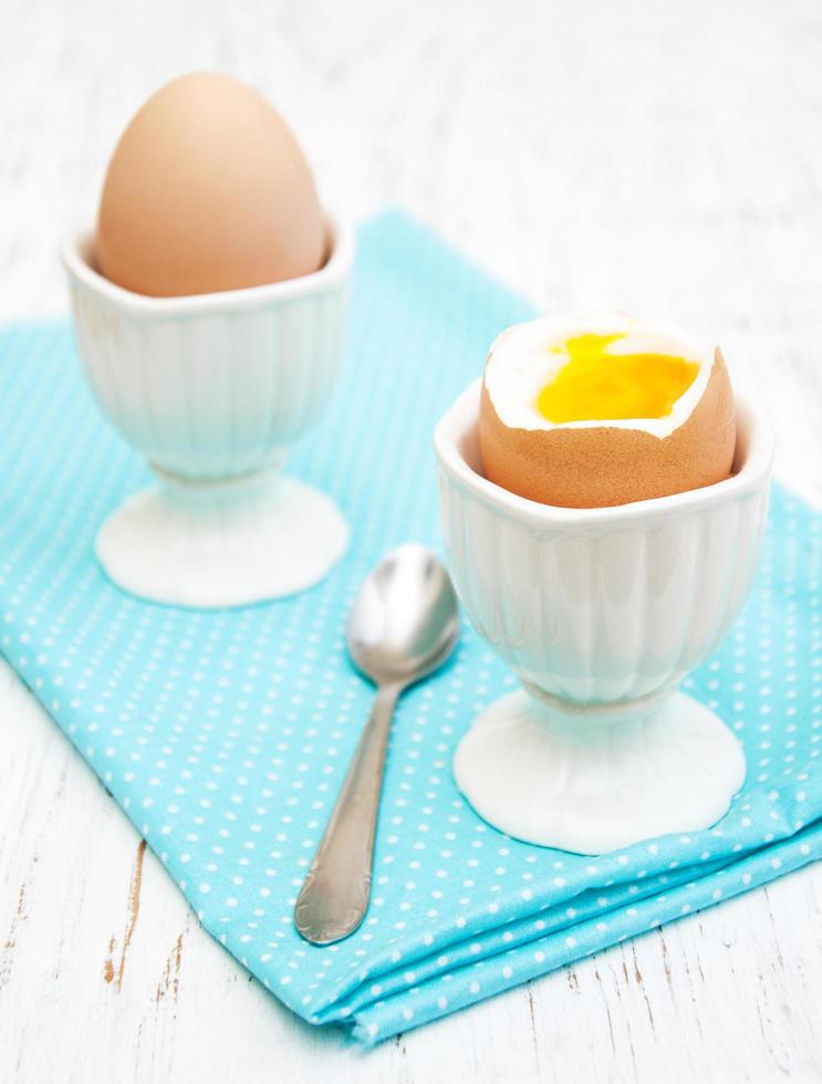 Breakfast with eggs photo