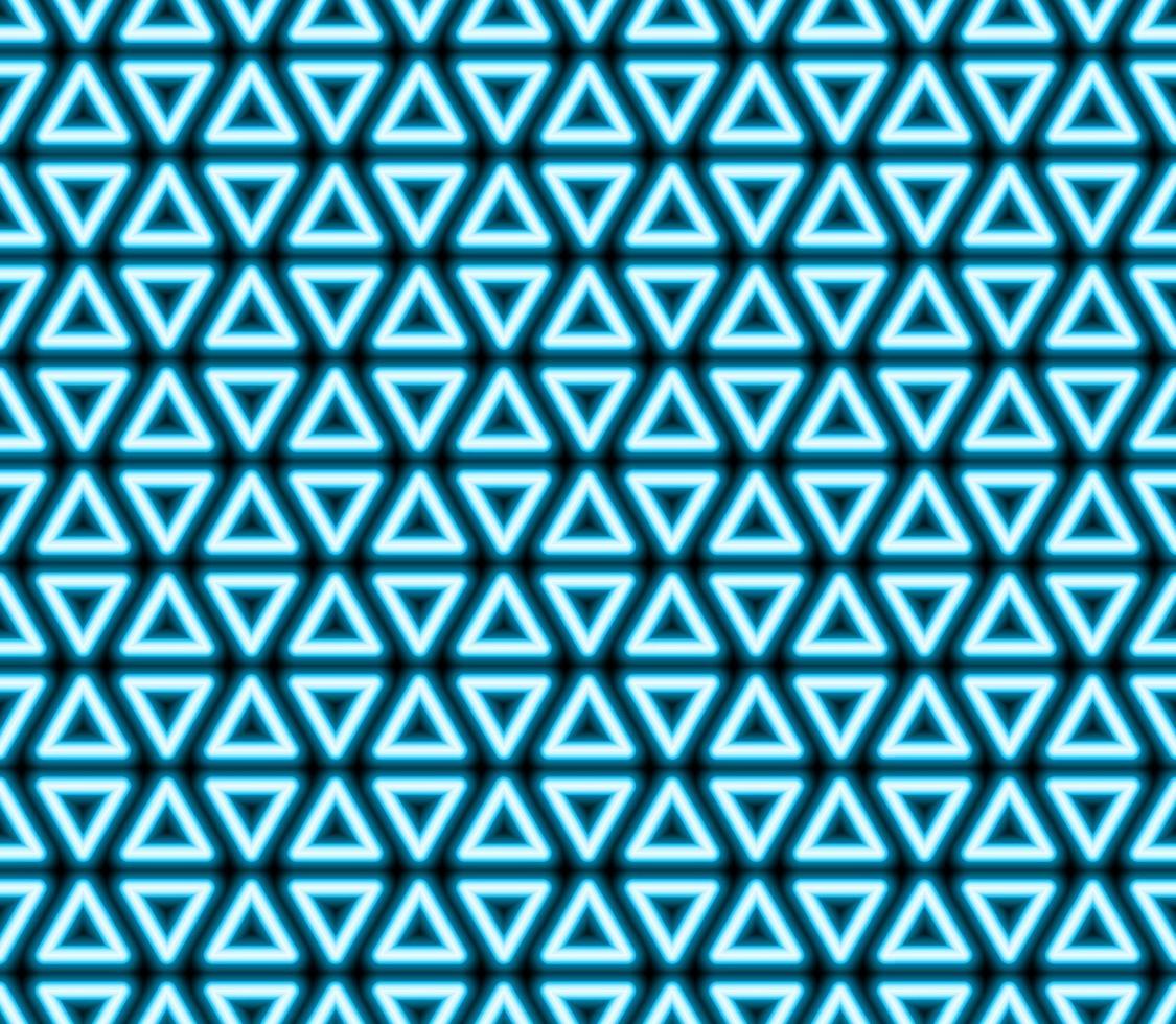 Seamless pattern with neon triangles, linear art vector