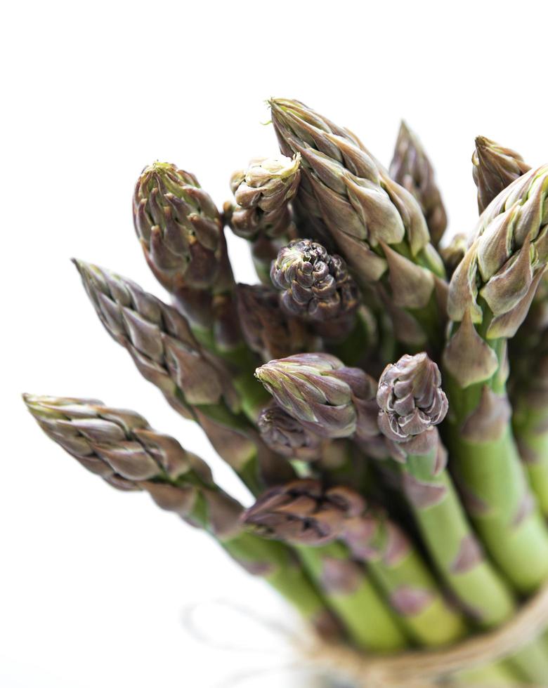 Fresh green asparagus photo