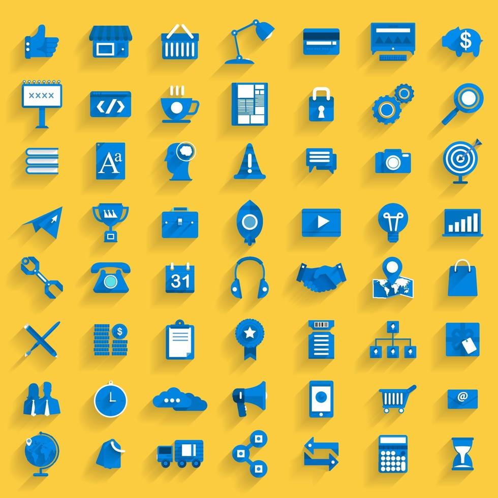 digital marketing icon set vector