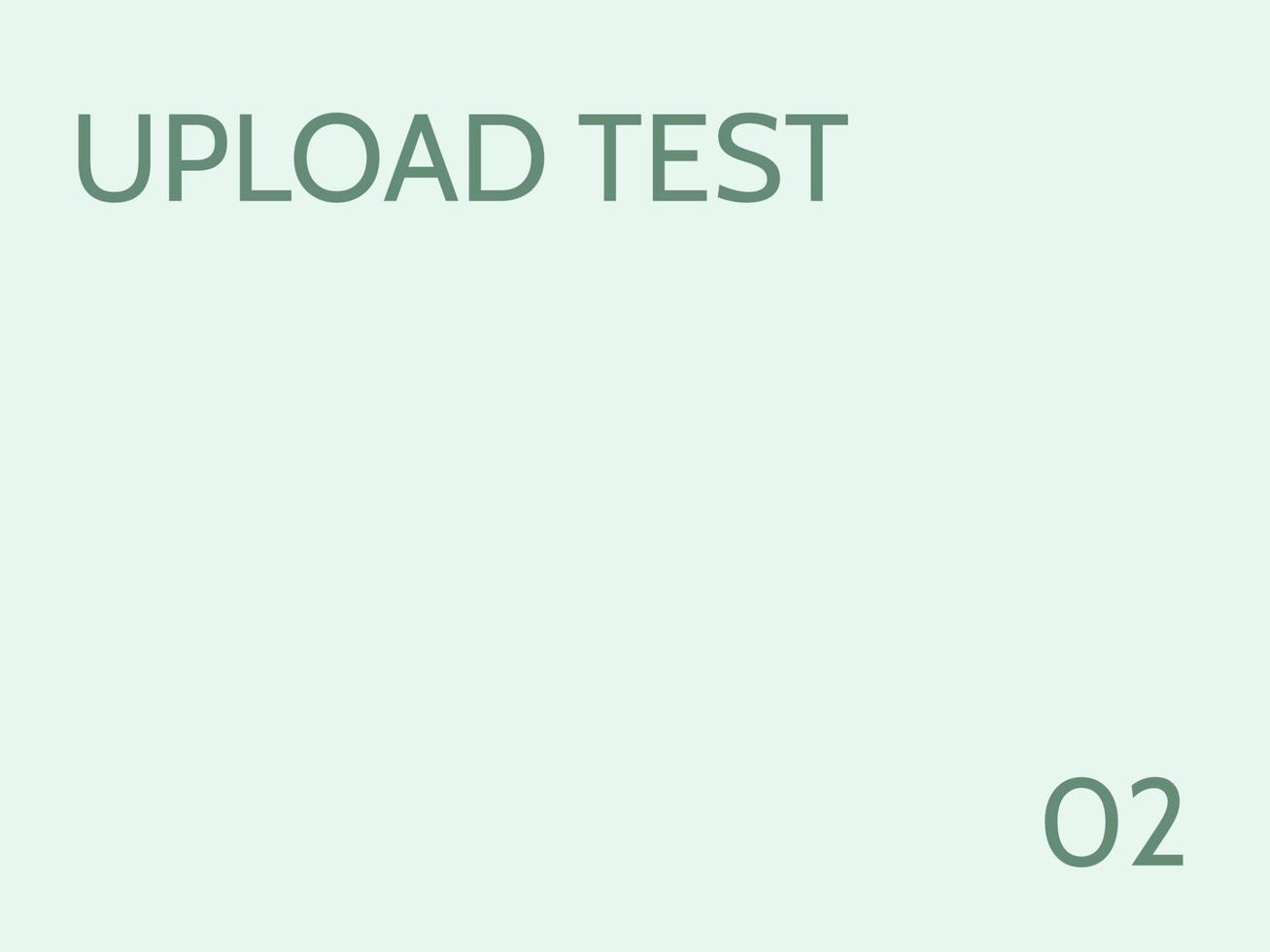 Upload test vectos vector